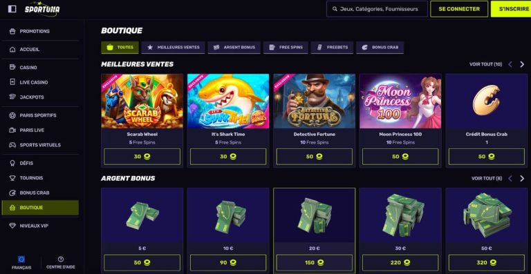 Sportuna Casino boutique