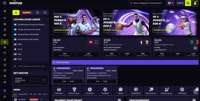 Sportuna Casino paris sportifs